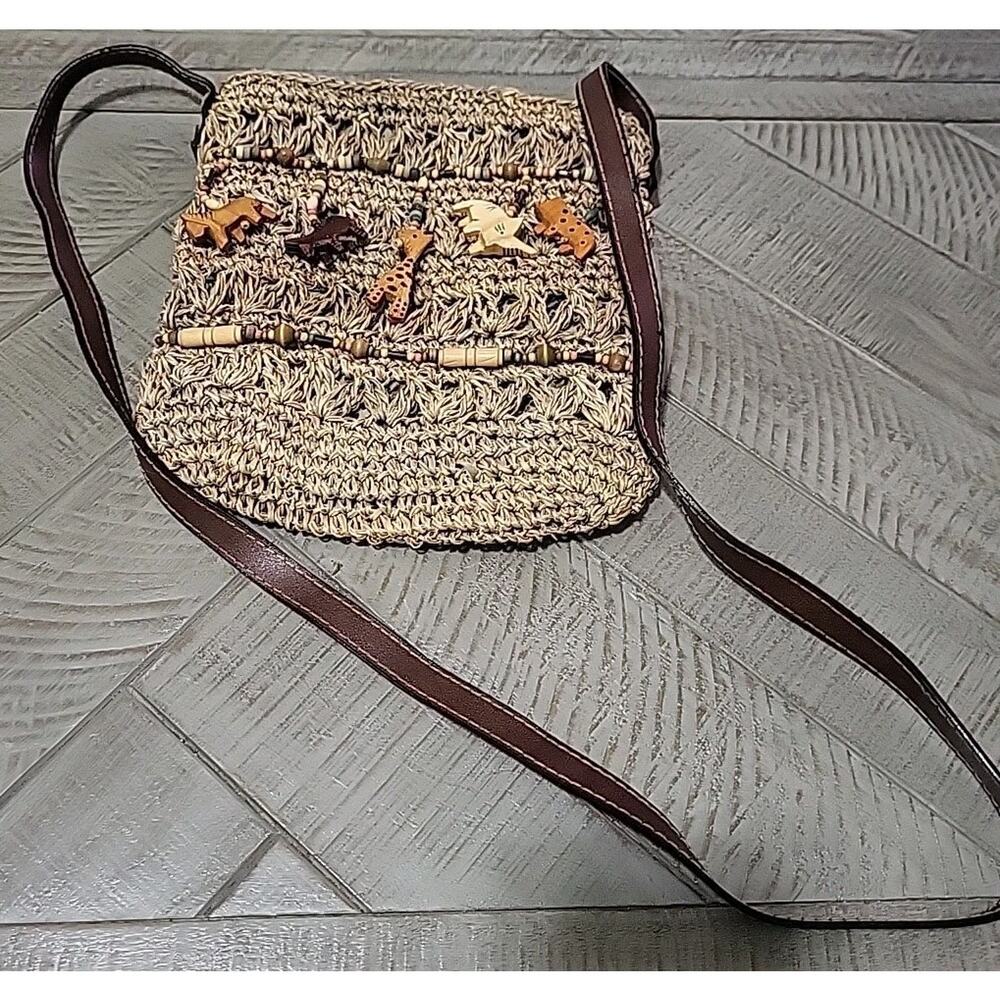 Cappelli | Straw Animal Shoulder Bag